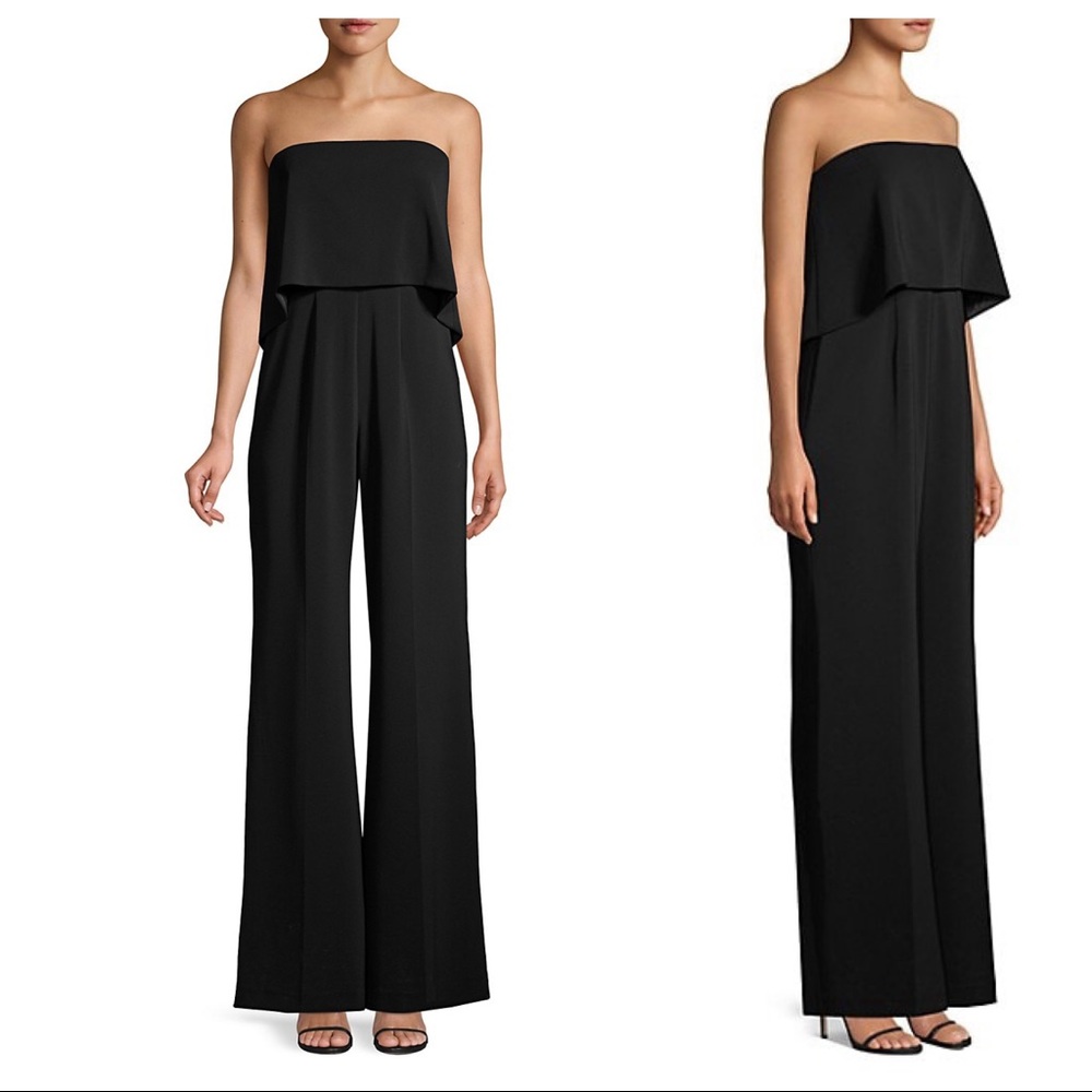 EUC Shoshanna Midnight black long jumpsuit